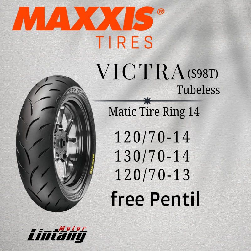 Ban motor Maxxis Victra Ring 14 Tubeless 120/70-14 130/70-14  120/70-13 maxxis victra PCX NMAX