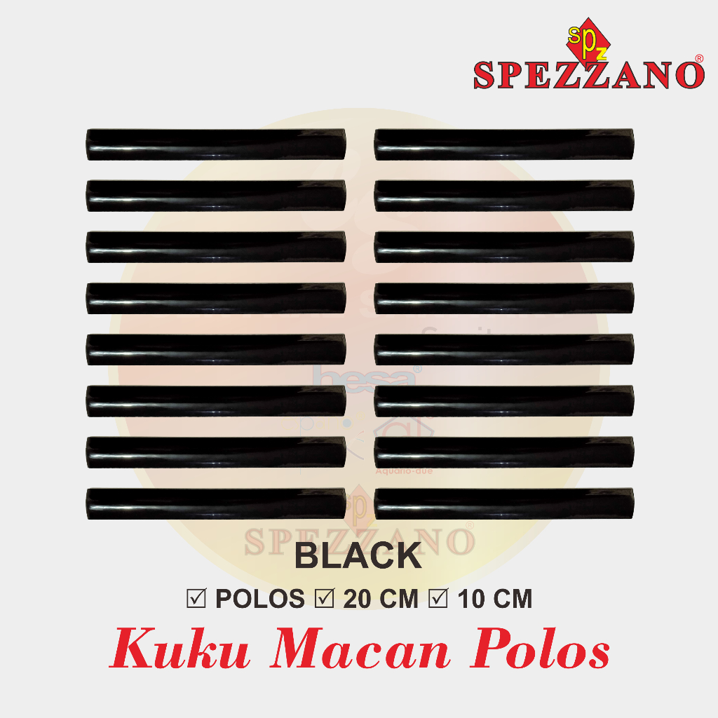 kuku macan/bon-bon/list keramik black polos