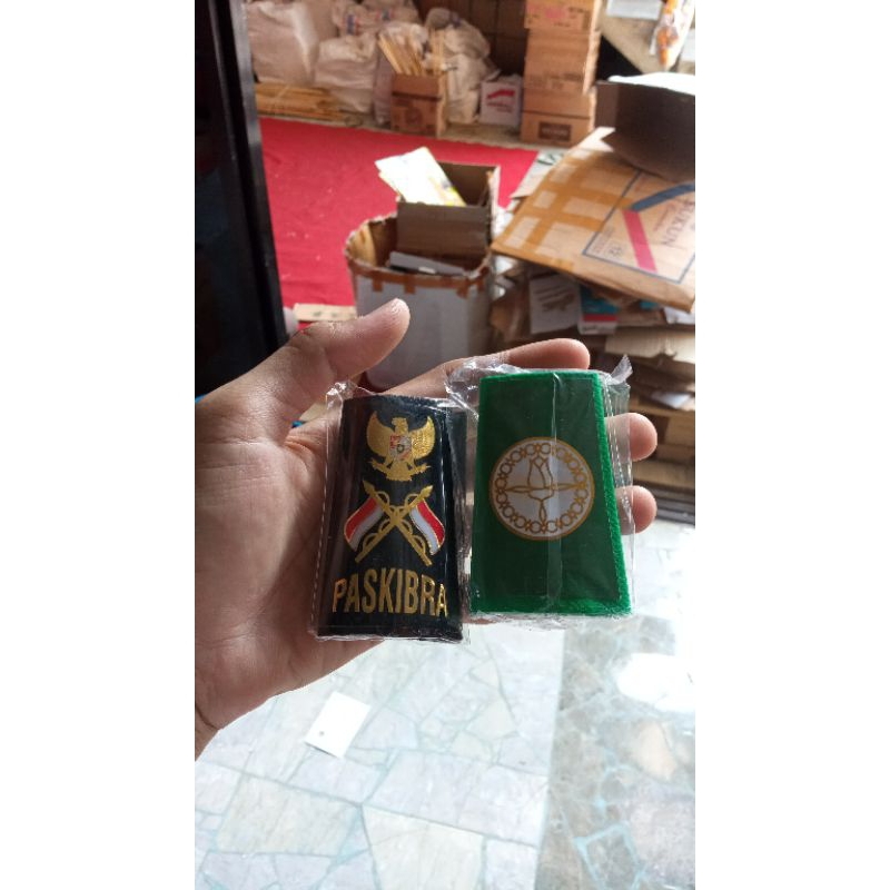 evolet paskibra fiber sepasang / evolet paskibra teratai bijian