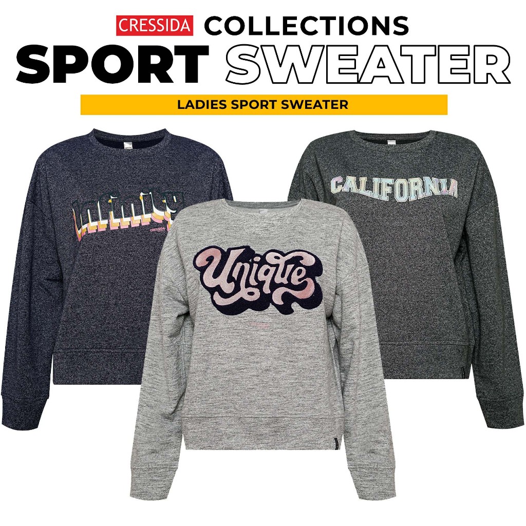 Koleksi Cressida Sweater Sport Lengan Panjang