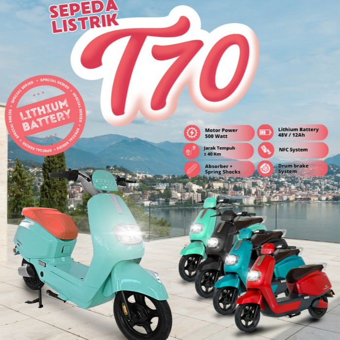 SEPEDA LISTRIK U-WINFLY T 70 (FREE ONGKIR SURABAYA SIDOARJO)