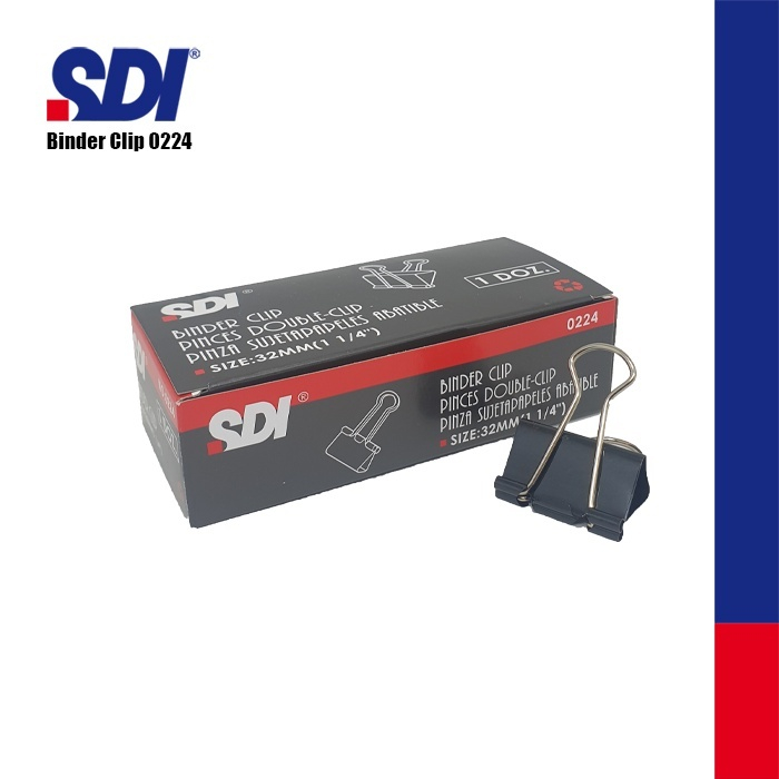 

BINDER CLIP / KLIP KERTAS / PENJEPIT KERTAS / PENJEPIT DOCUMENTS SDI 155 0224 - 1 PAK
