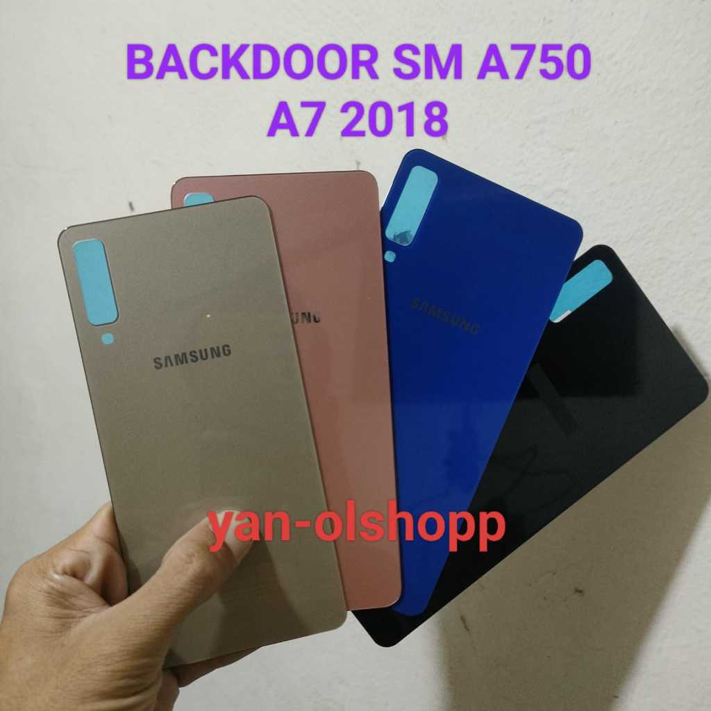 Backdoor Casing belakang Samsung A7 2018 Samsung A750 Casing penutup batrai