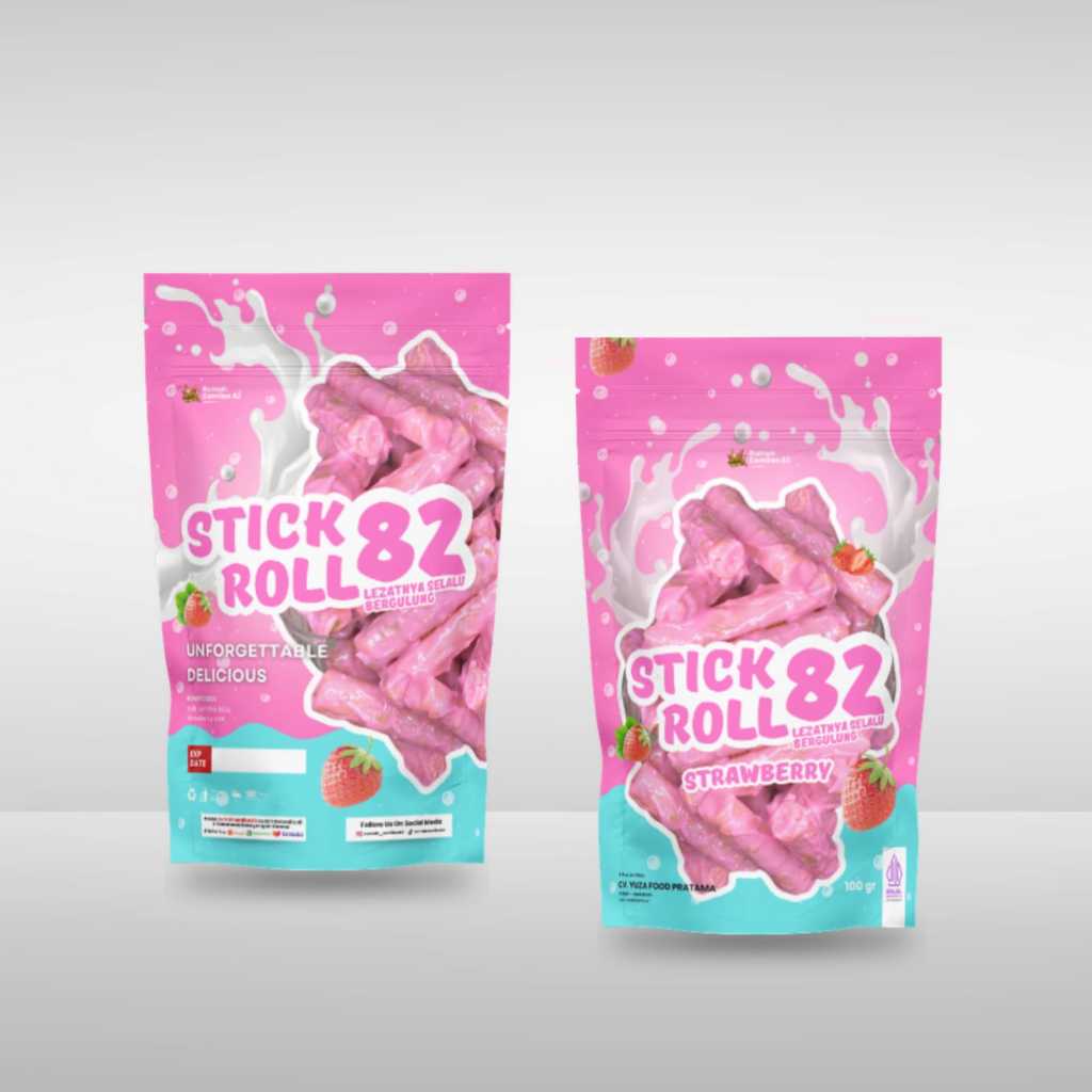 

Stick roll strawbery 100 gr | kemasan premium