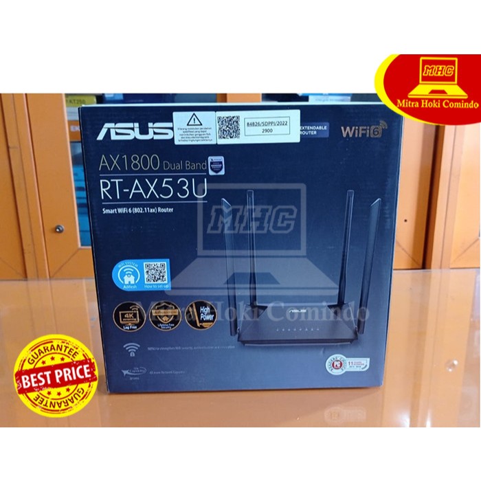 WIRELESS ROUTER ASUS RT-AX53U WIFI ROUTER ASUS RT-AX53U