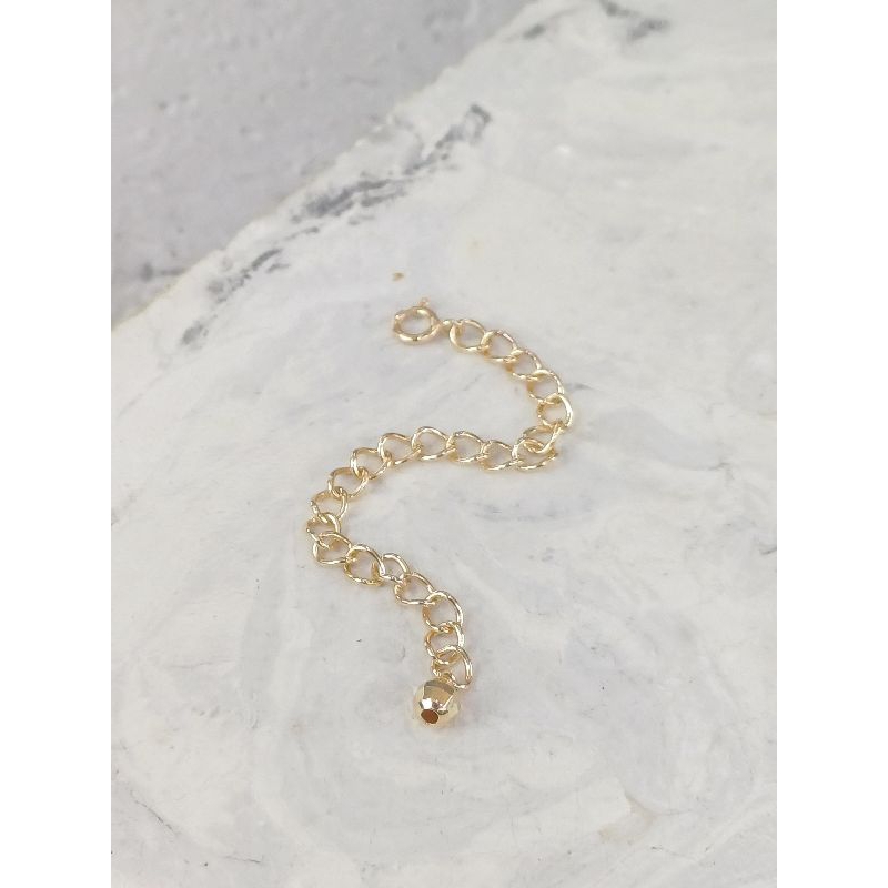 Extension gelang / kalung Emas Asli 8K