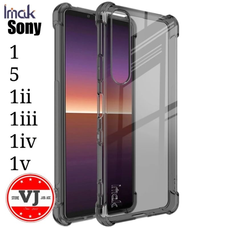 IMAK Sony Xperia 1 5 1ii 1iii 1iv 1v Case Silikon TPU Softcase Anti Crack Sony Xperia Mark II III IV