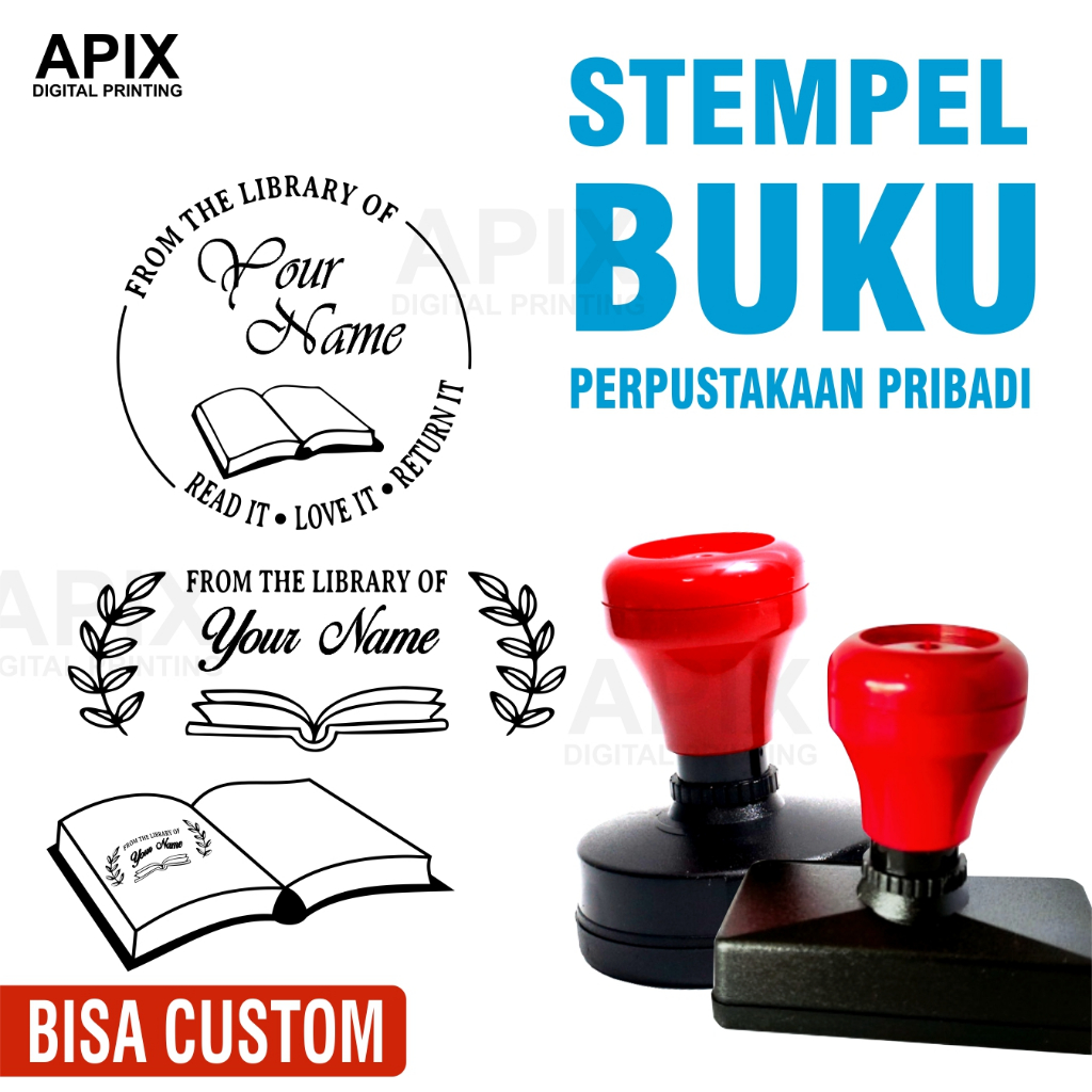 

Stempel Buku Perpustakaan Pribadi Stampel Library Koleksi Pustaka
