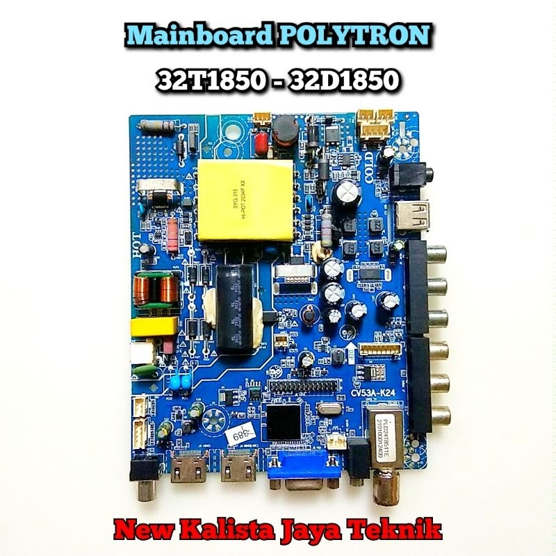 MAINBOARD TV POLYTRON PLD 32D1850 32T1850 ORIGINAL CV53A-K24 MB 32D1850 MOTHERBOARD 32T1850 MB POLYT