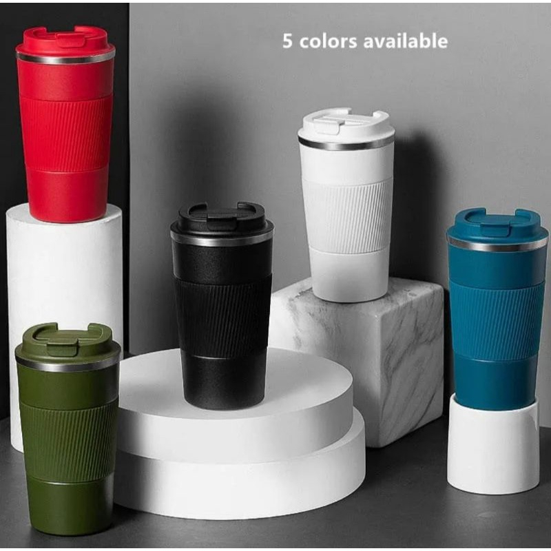 Travel Mug Termos Vacum Kopi Tahan Panas ( KARET )