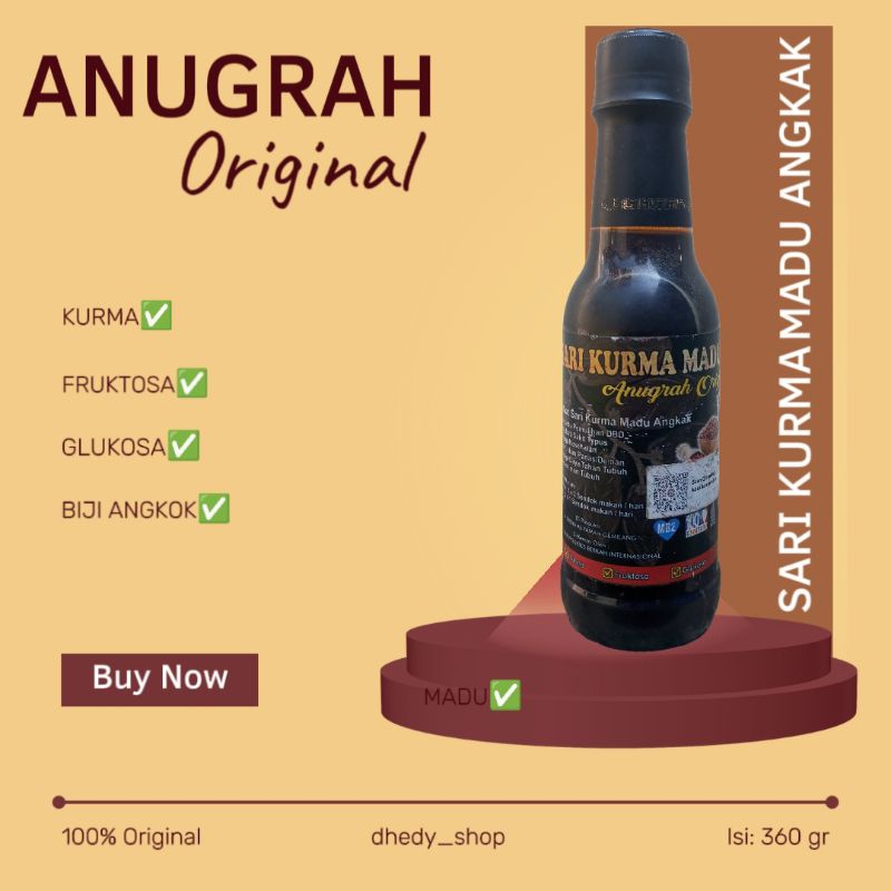 

Anugrah Original Sari Kurma Madu Angkak 360 gr