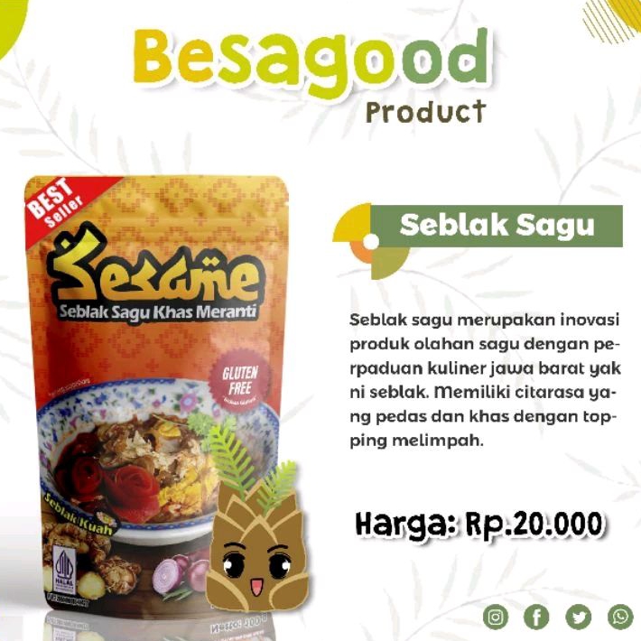 

Besagood Seblak Sagu Meranti 100 gram