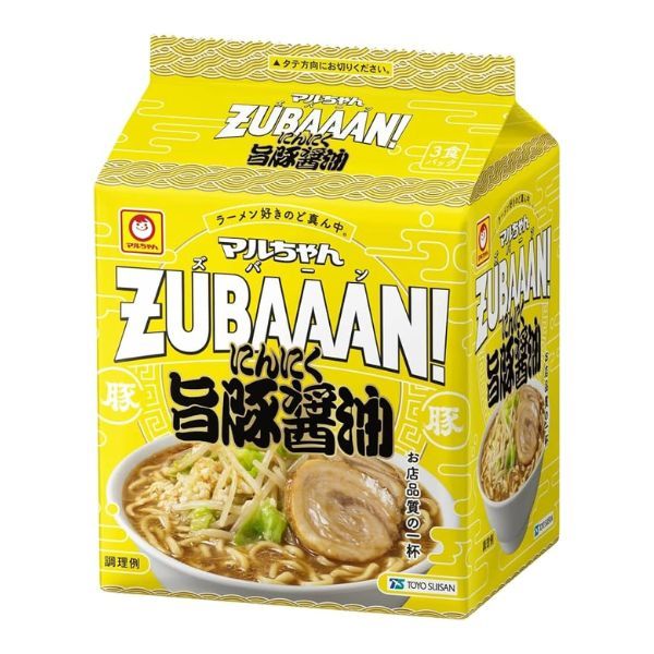 

Maruchan ZUBAAAN! Garlic and pork soy sauce (isi 3)