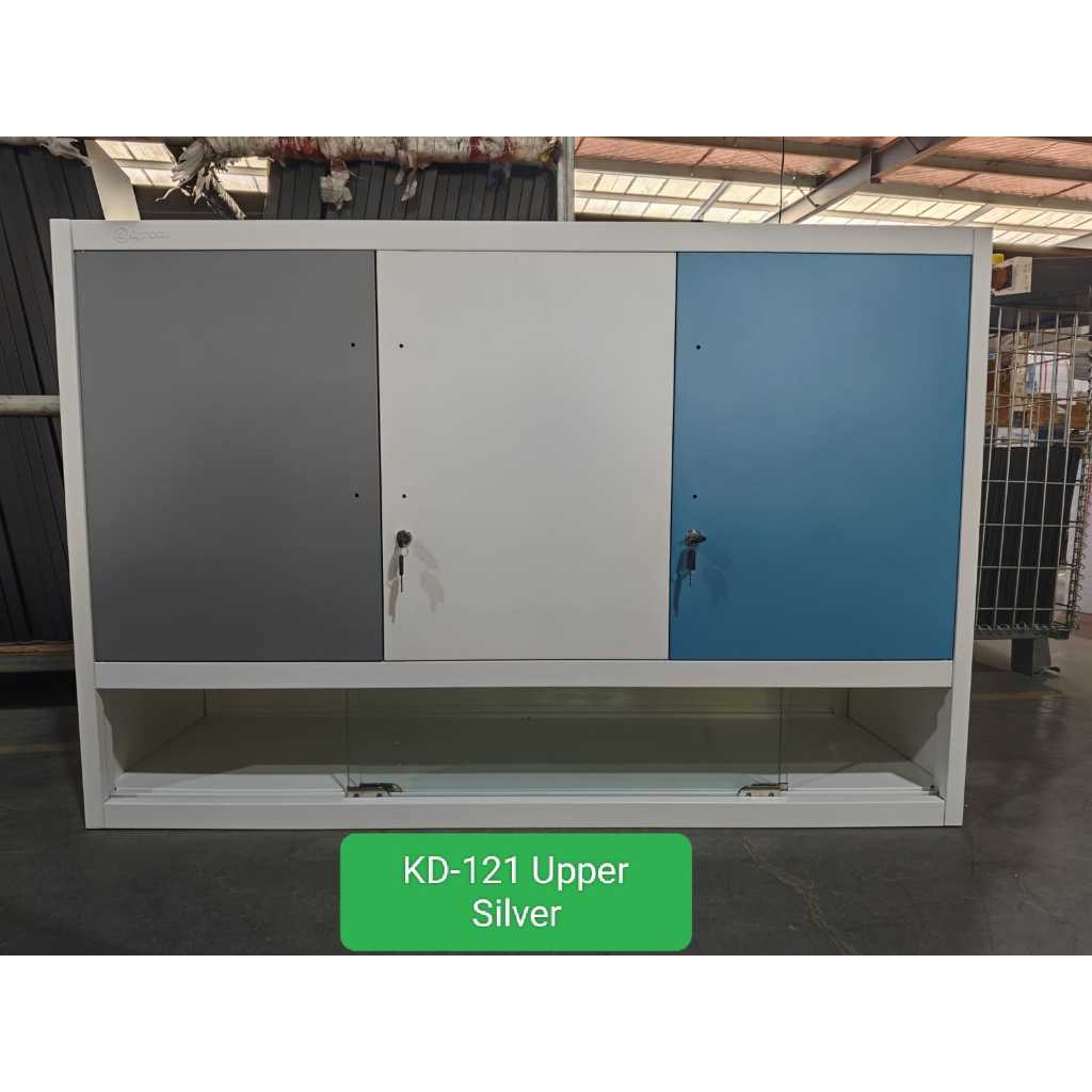 Lemari Gantung Plat Besi 3 Pintu KD 121 - Lemari Dapur Gantung Minimalis UK.120cm