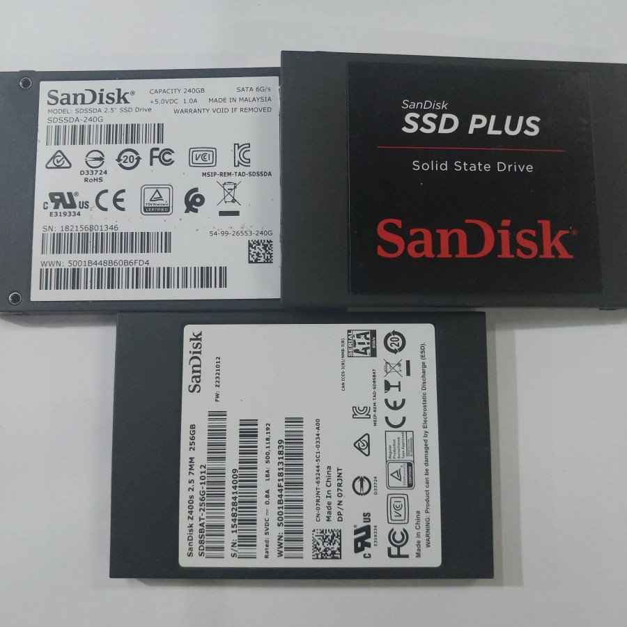 ssd 240gb /256gb 2.5 inch sata  sandisk