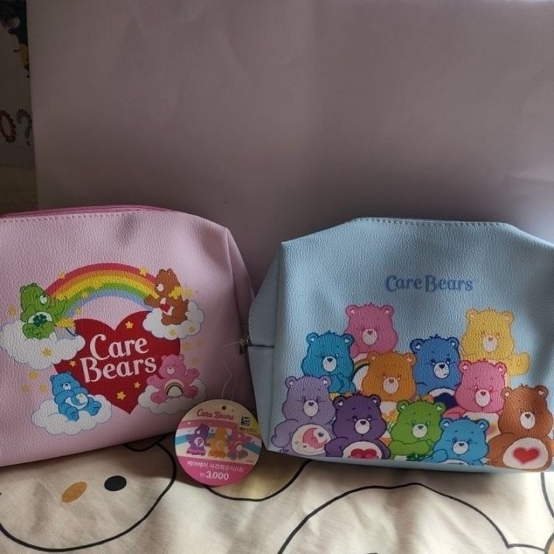 CARE BEARS POUCH BESAR 19x13x5.5cm JASTIP KOREA DAISO (READY STOCK)