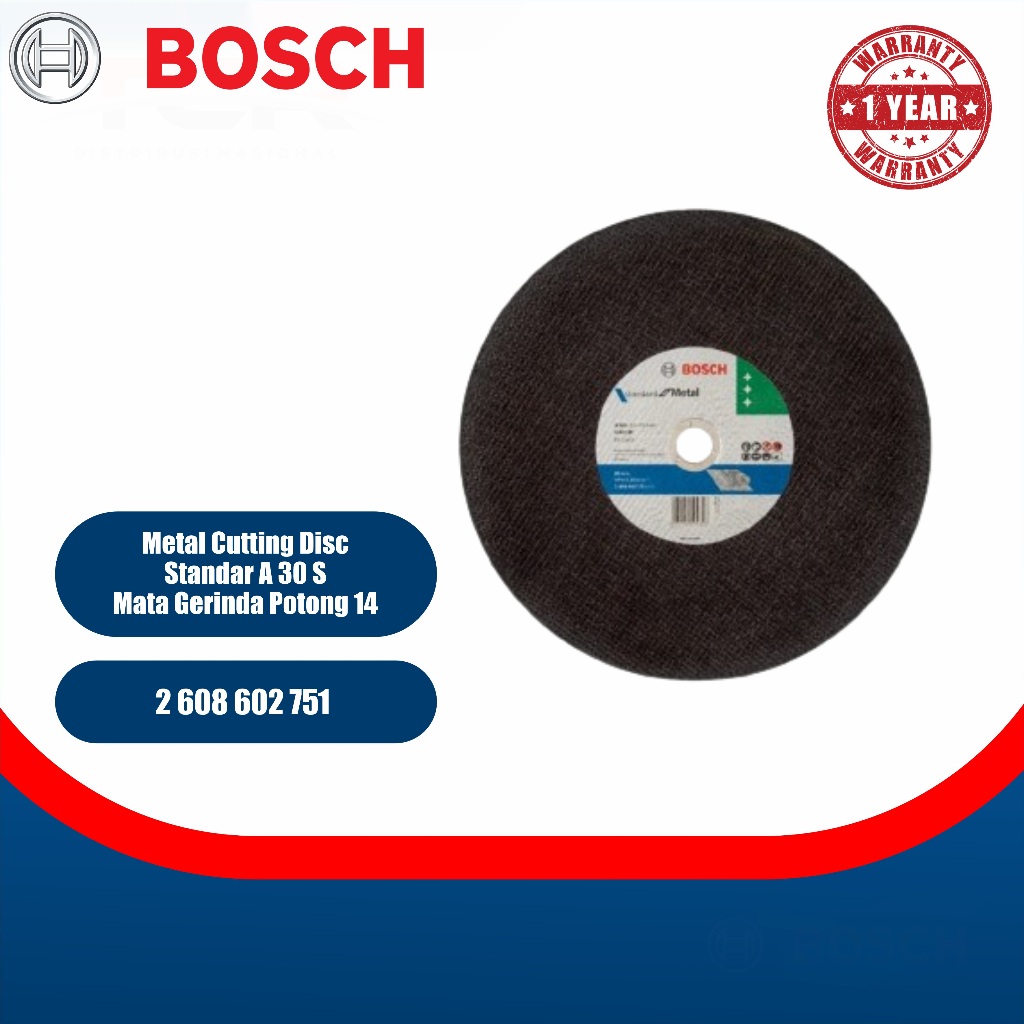 Bosch Metal Cutting Disc Standar A 30 S / Mata Gerinda Potong 14" [2608602751]
