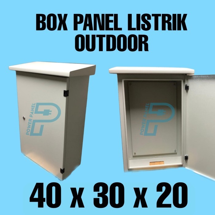 Box Panel Listrik Outdoor 40x30x20 SPHC 1.5mm RAL 7032