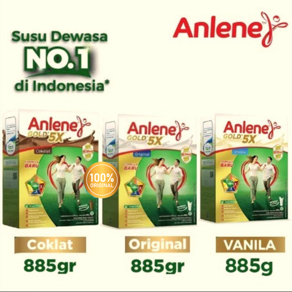 

ANLENE Gold 5x 850gr Original/Vanila/Cokelat