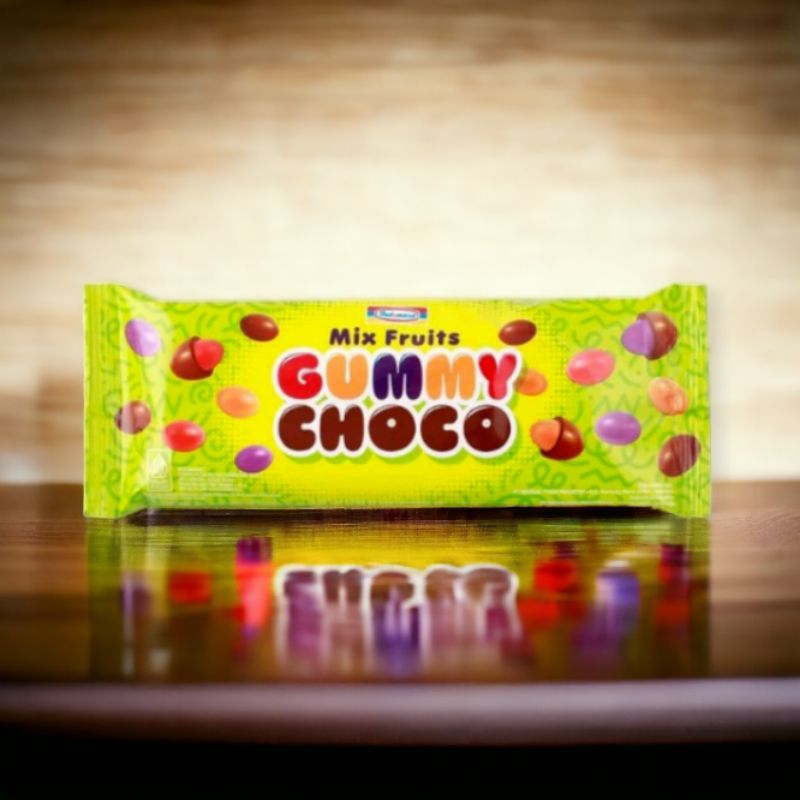 Gummy Choco mix Fruits INdomaret 45g