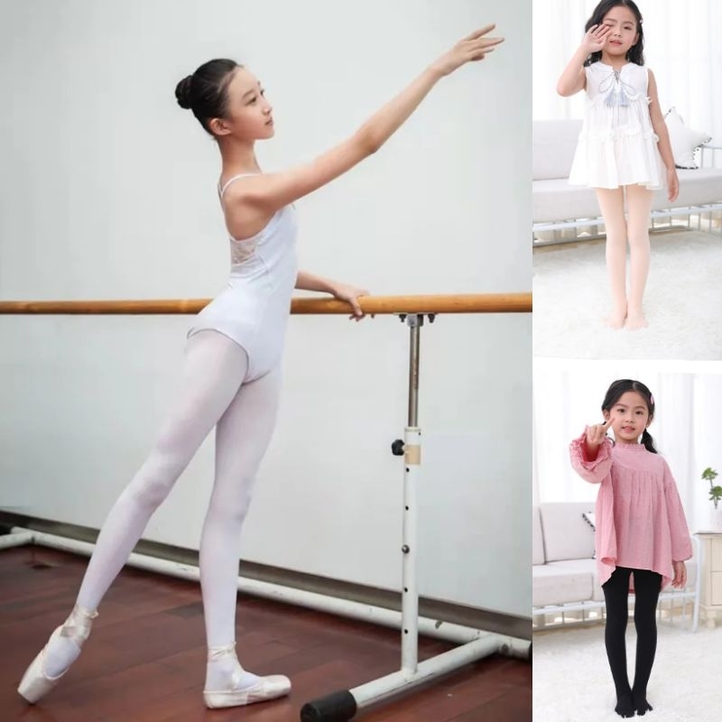 Stoking Anak Perempuan Model Celana Sepinggang Tipis Transparan Usia 3-7 Children PantyHose Warna Ku