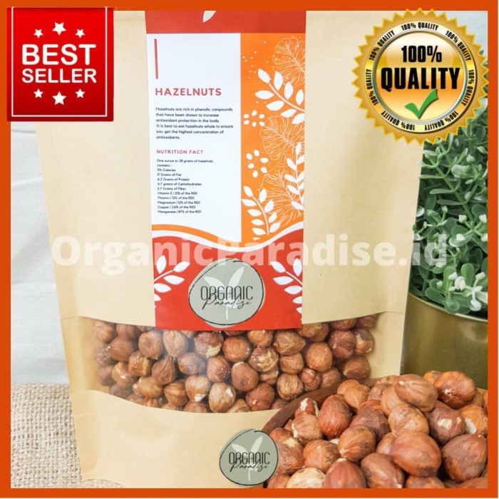 

RB Raw Hazelnut 250 Gram / Kacang Hazelnut Mentah 250 Gram