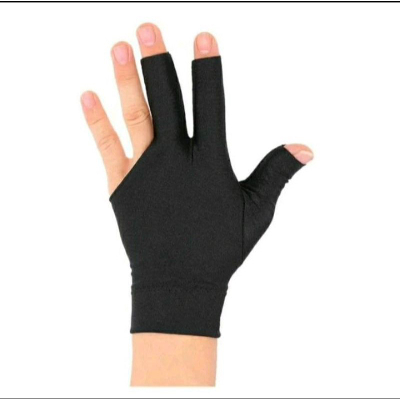 (GA777) sarung tangan billiard billiar hand glove billiard sarung tangan 3 jari / sarung tangan bill