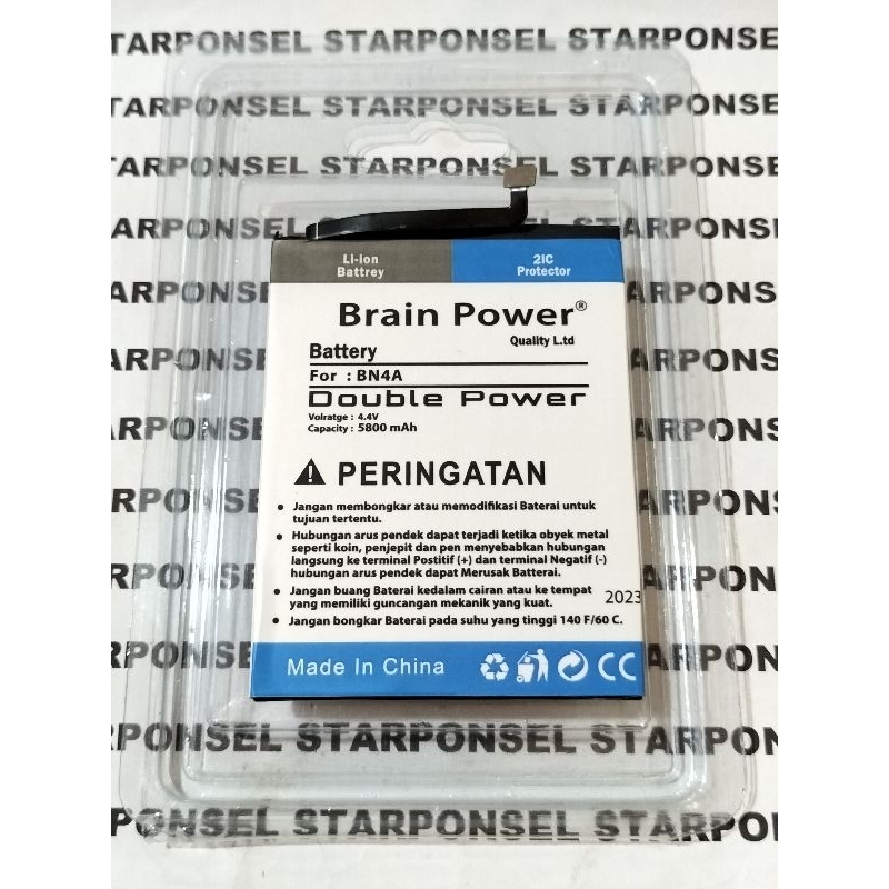 BATRE BATTERY BATERAI XIAOMI REDMI NOTE 7 NOTE 7 PRO NOTE 7S BN4A BN-4A BN 4A DOUBLE POWER BRAIN POW