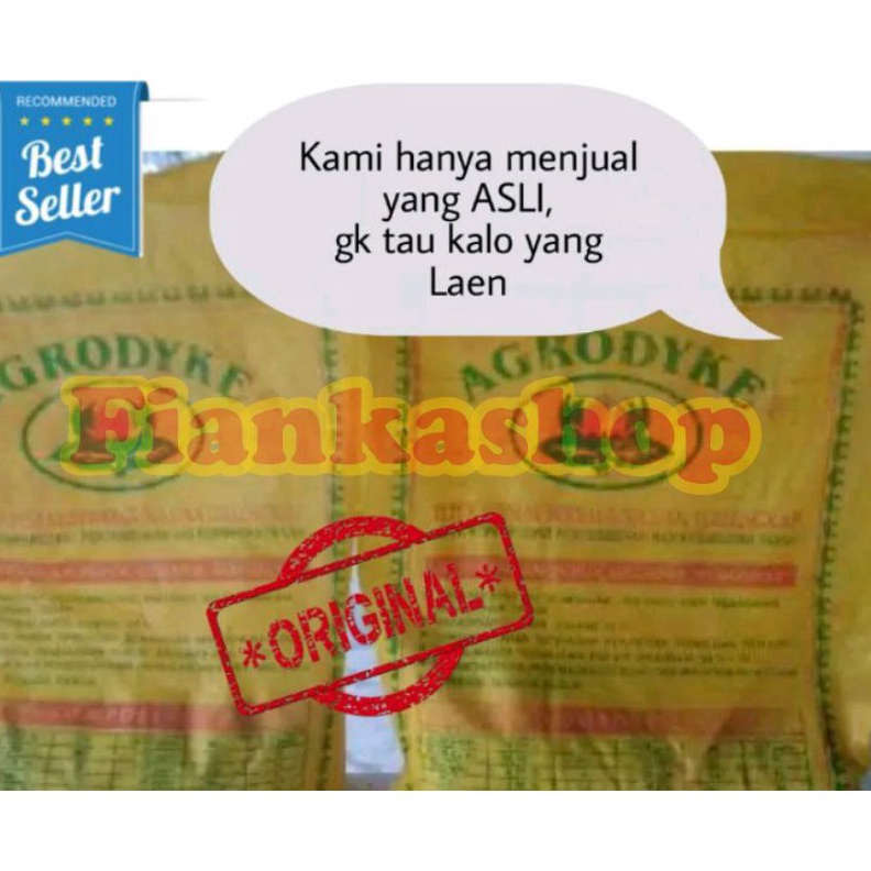 KODE I4H3 FREE ONGKIR Pupuk Organik pertanian agrodyke untuk sawit kakao kemasan 1 kg hemat banget