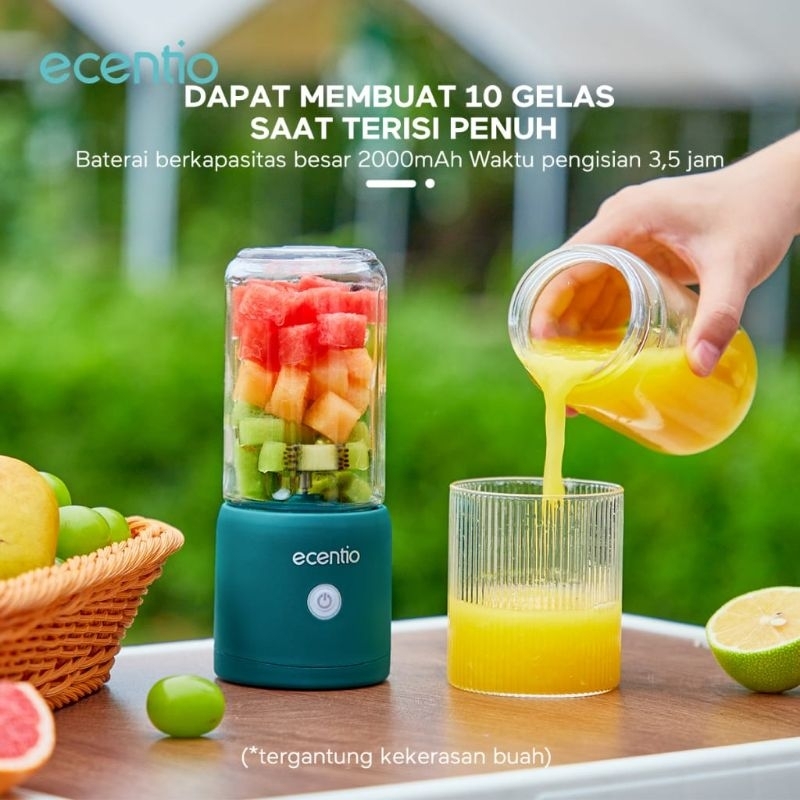 Blender Mini Blender Portable USB listrik Juicer Buah 8 mata pisau