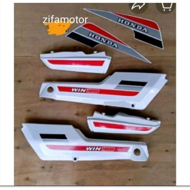 Cover body kanan kiri Set Honda Win win 100warna putih