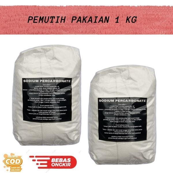 COD / Sodium Percarbonate Deterjen Pemutih Pakaian Penghilang Noda 1 KG