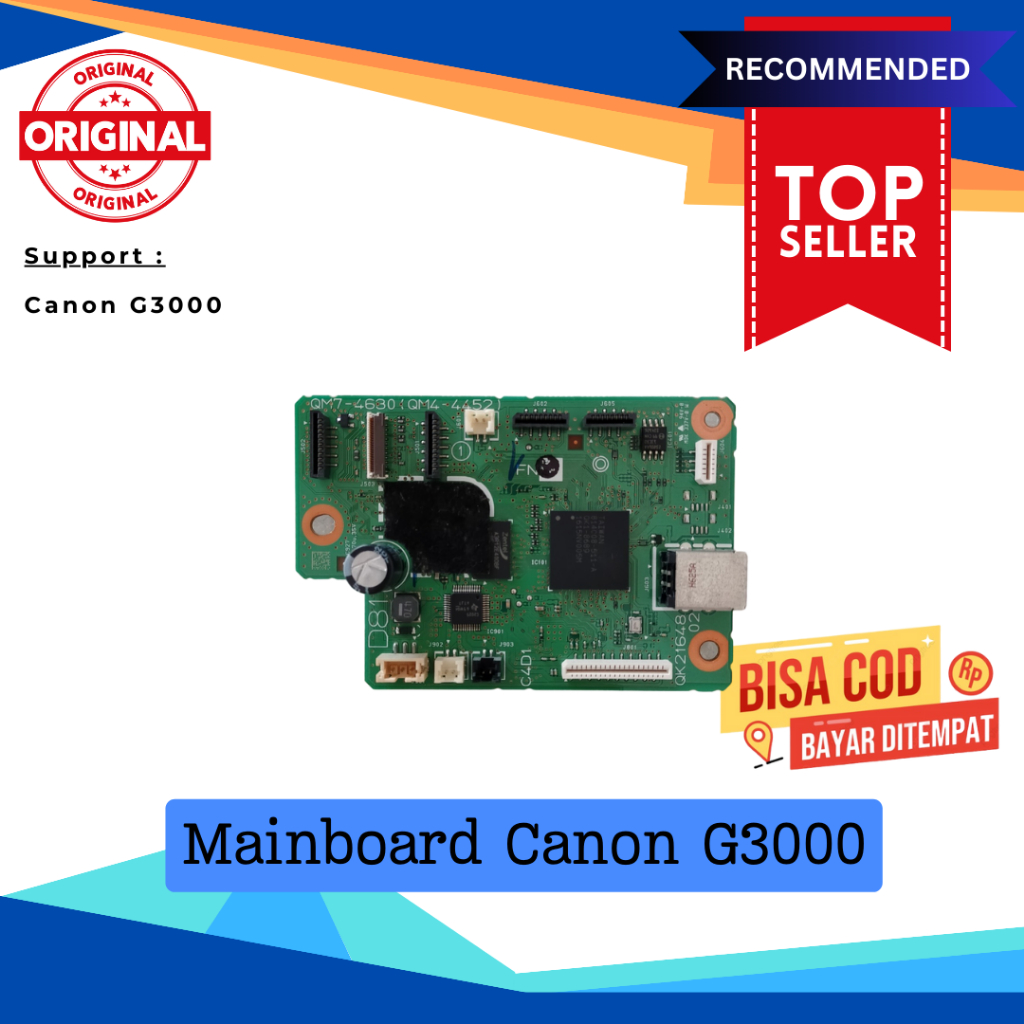 Mainboard Printer Canon G3000 Motherboard Canon G3000 Logic Board Canon Pixma G3000 Original Used