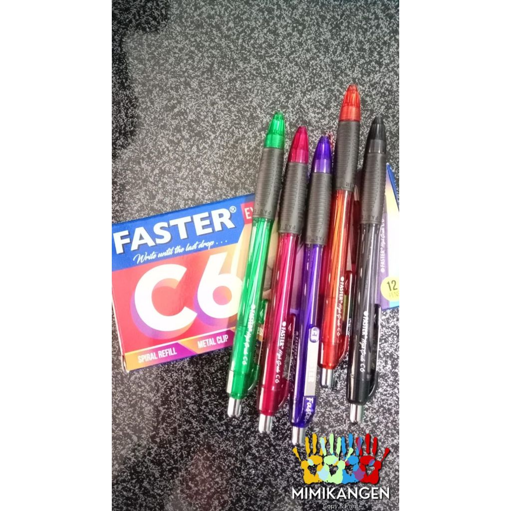 

(1 pcs) Pulpen Ballpoint Faster C6