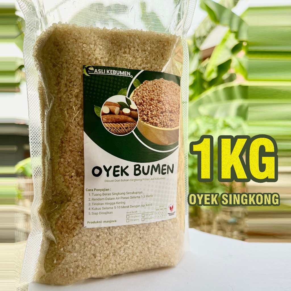 

Oyek Sehat - Oyek Bumen Oyek Singkong Sehat Untuk Diet Oyek Kebumen 1Kg Oyek Pengganti Nasi