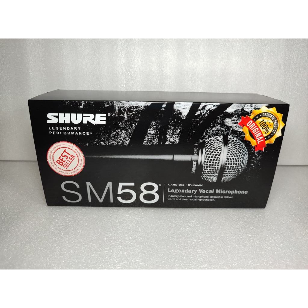 mikrofon mic mikrofon kabel shure sm-58 semi original grade A