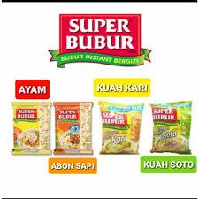 

Super Bubur 31 gram rasa Abon Sapi/Soto/Ayam Bawang