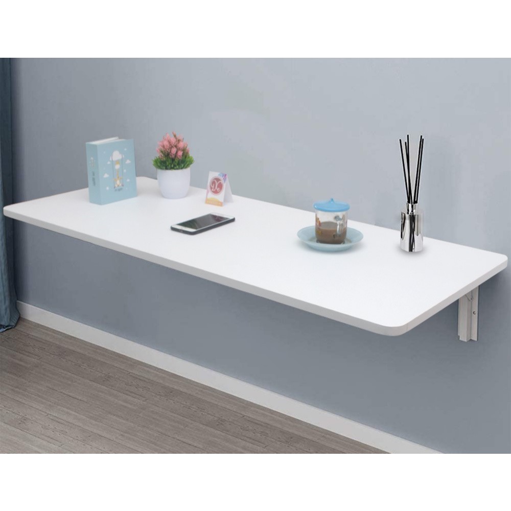 Meja Lipat Dinding Besar 120 x 40cm Meja Belajar / Makan / Laptop Tempel Dinding Minimalis