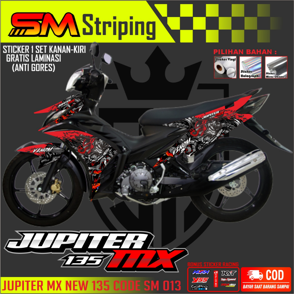 Striping MX King - Stiker Sticker Striping Variasi Lis Yamaha Jupiter Mx King - Striping Jupiter Mx 