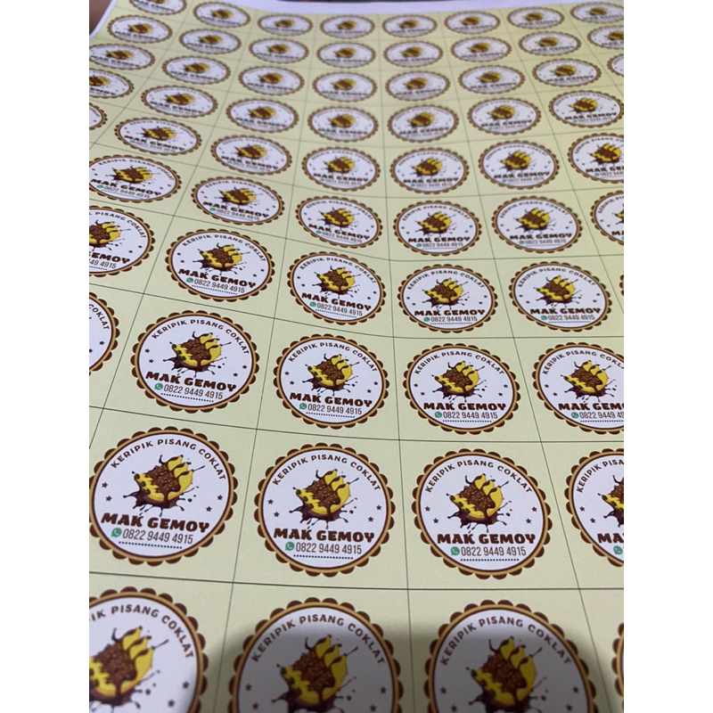

Stiker kemasan/label usaha/stiker olsho custom (CETAK SAJA)