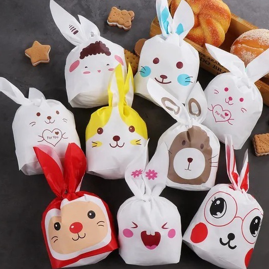 

Sale Murah 1PC 2x32cm Kantong Plastic Snack Plastik Goodie Bag Ulang Tahun Motif Rabbit Ukuran BESAR