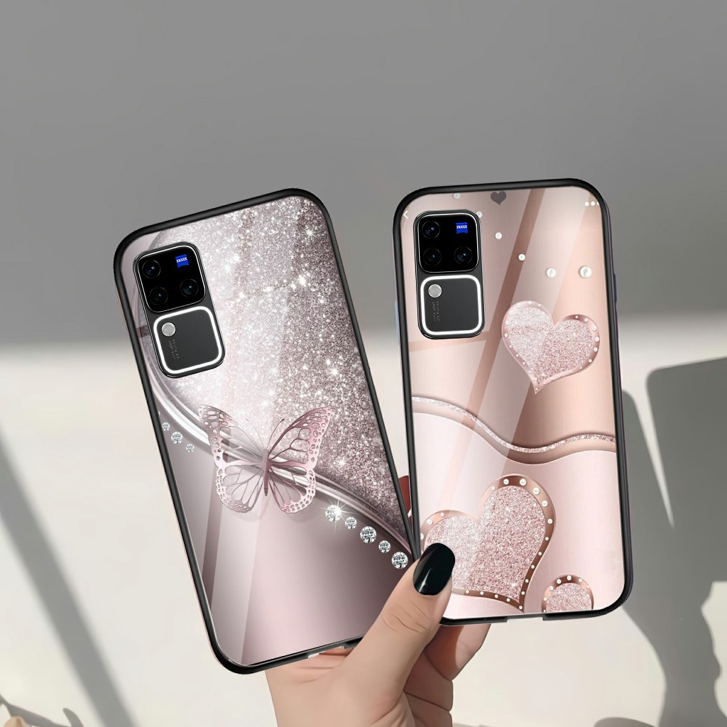( U 167 )Softcase Kaca Vivo V30 Pro  - Softcase kaca Vivo V30 Pro - Case Vivo V30 Pro - Case Gambar 
