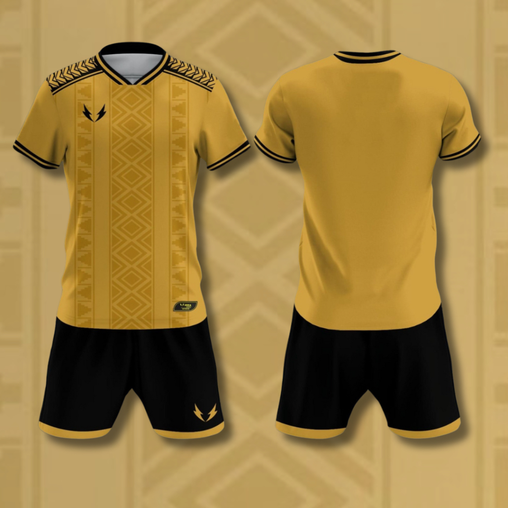 Jersey Bola Futsal Dewasa Sixa Apparel Gold Batik Dry Fit Milano Super