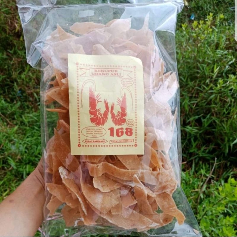 

Kerupuk Udang Panjang 168 500gram Asli Rangsang / Keripik He Ciam / Heciam / Hechiam / He Chiam / Cemilan Gurih / Camilan Enak