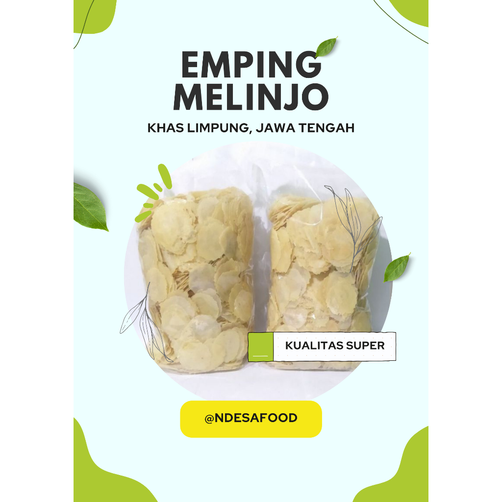 

Emping mlinjo mentah KWALITAS TERBAIK PUTIH