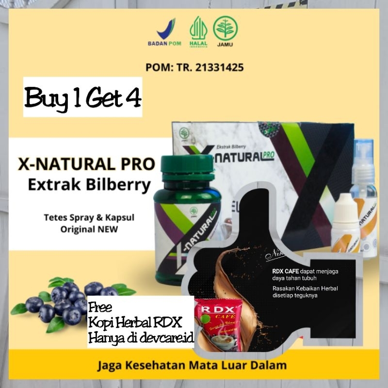 OBAT TETES MATA N SPRAY MULUT TERAMPUH X NATURAL PRO BUY 1 GET 4 FREE TAS LIPAT ATAU KOPI RADIX ORI 