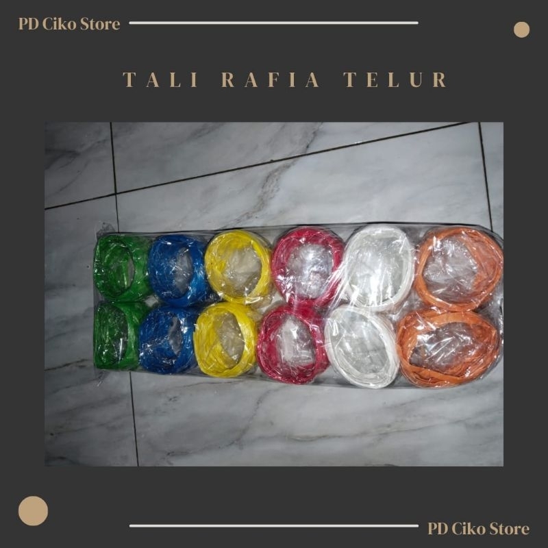 

tali rafia warna warni