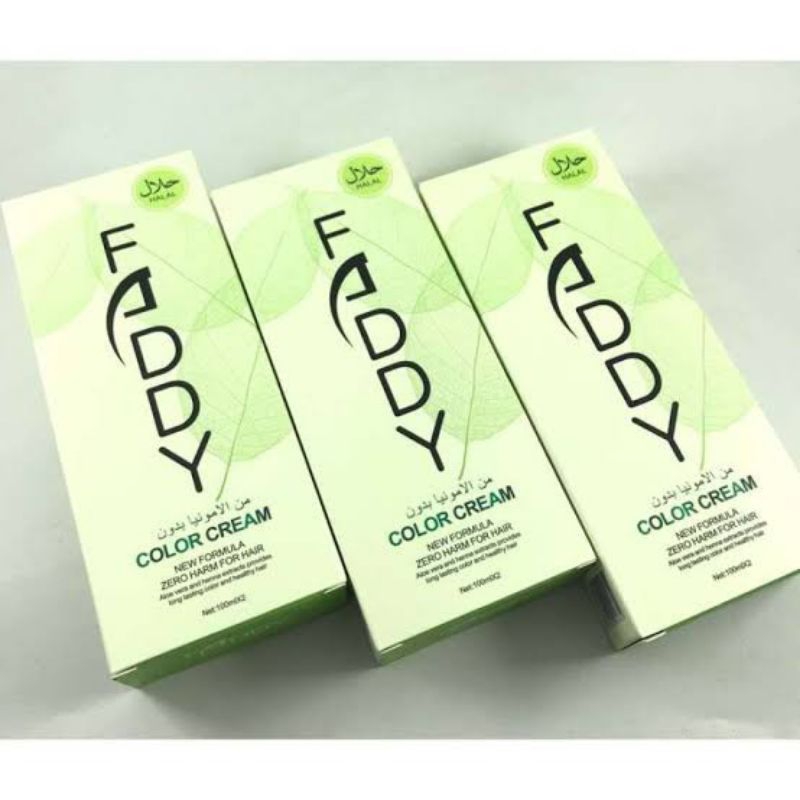 FADDY Hair Colour Cream bpom [ hair color Faddy ] Faddy cat rambut original bpom