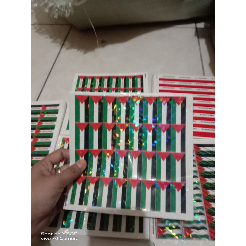 

10 lembar stiker pipi ( 320pcs) palestina) mix