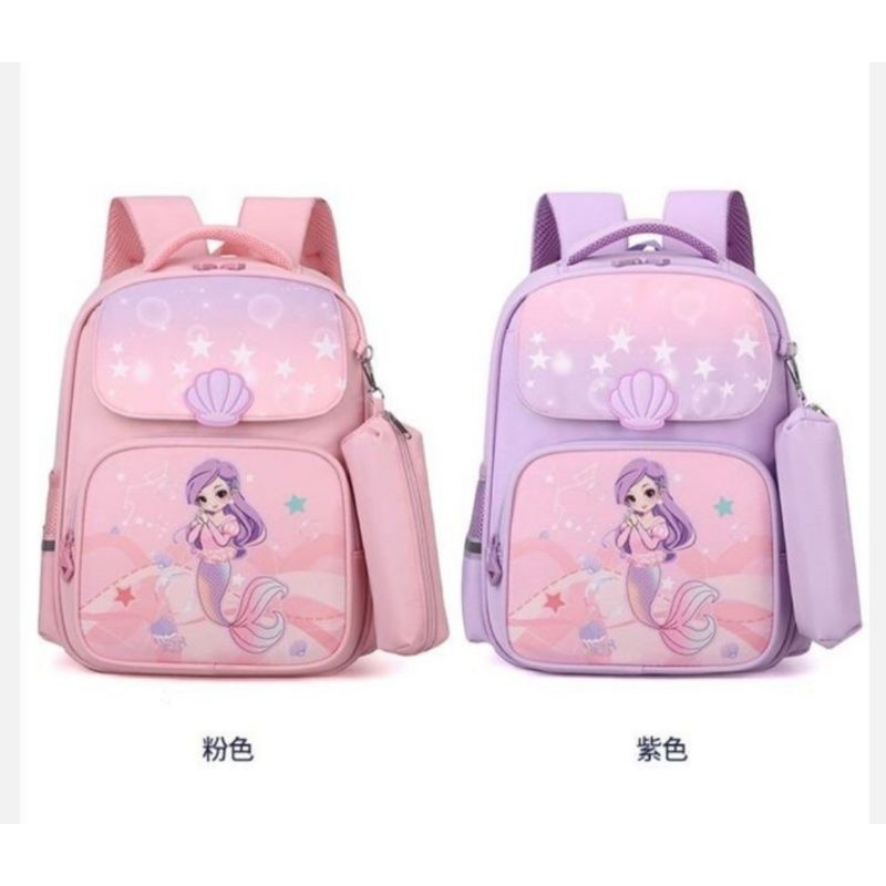 TAS SEKOLAH RANSEL ANAK CEWEK SD WATERPROOF IMPORT RANSEL ANAK KOREA